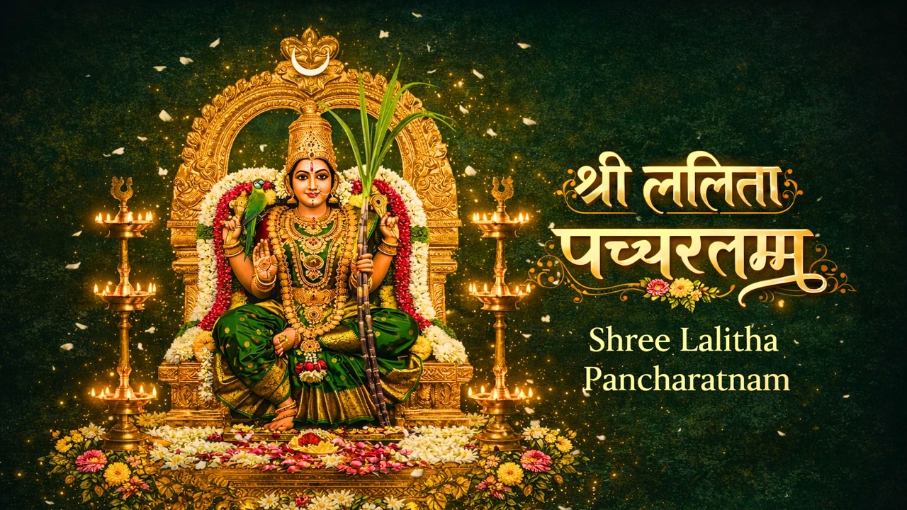 Sri Lalitha Pancharatnam | श्री ललिता पञ्चरत्नम् | Powerful Chant for Wealth, Peace & Blessings
