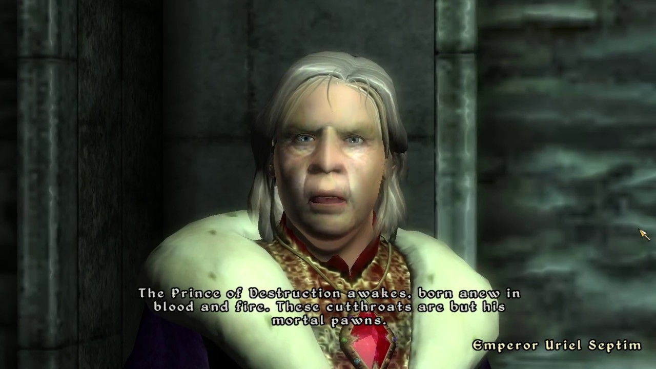 Alternate Uriel Septim VII Final Speech in TES IV: Oblivion