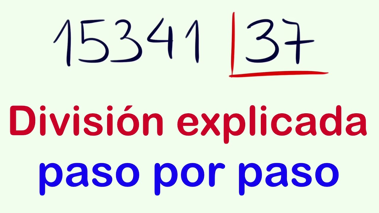 Ejercicios de divisiones de 2 cifras paso a paso 15341 entre 37