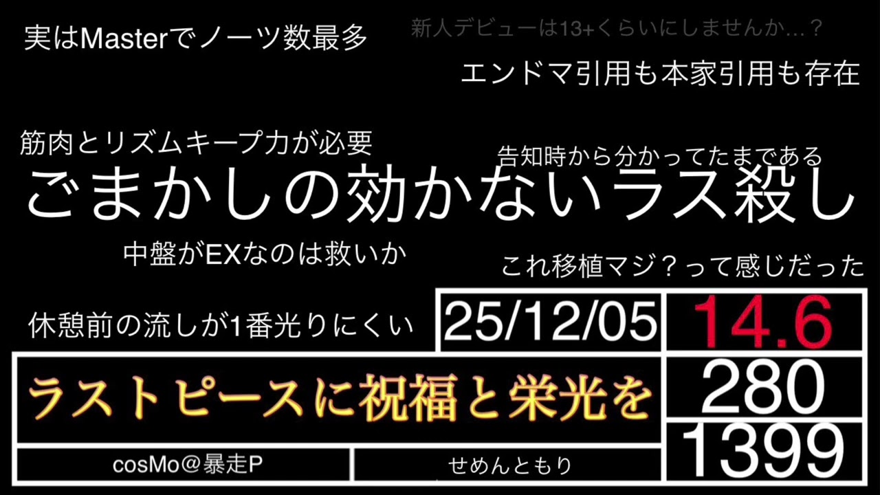 maimaiでらっくすCiRCLE高難易度メドレー