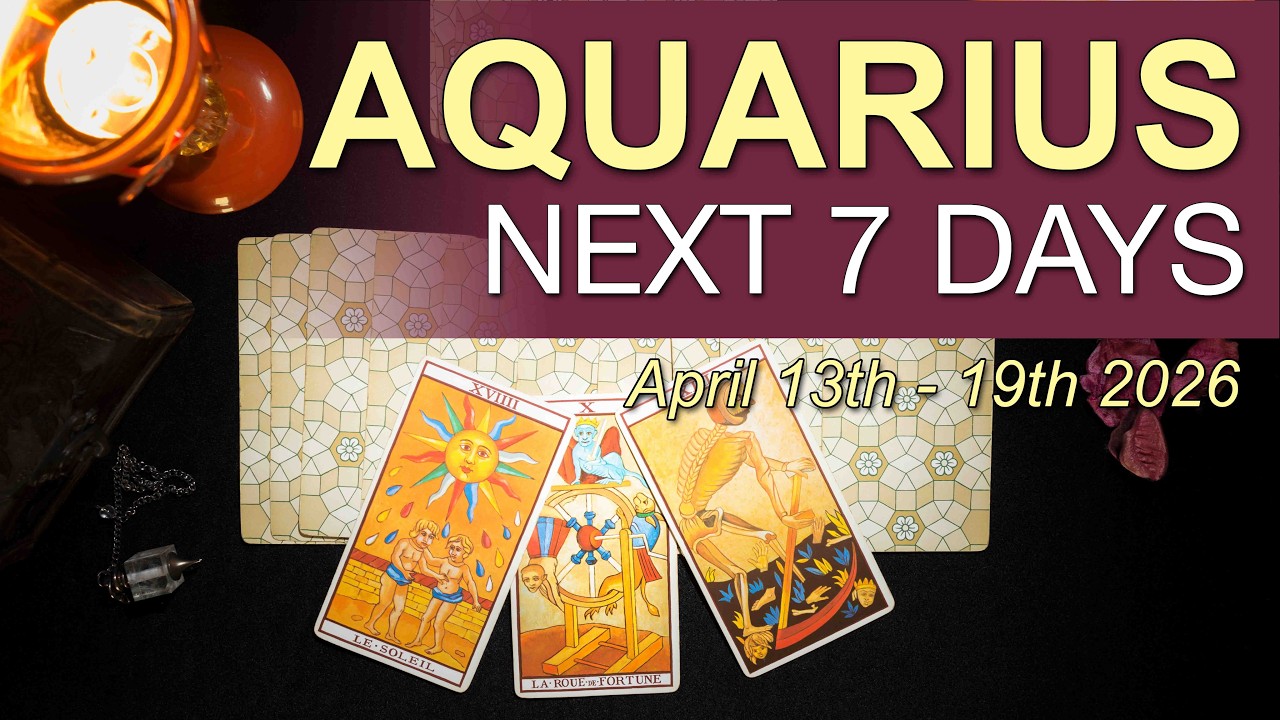 AQUARIUS Weekly Tarot &lsquo;CHARGING AHEAD, NOTHING IS HOLDING YOU BACK!&rsquo; April 13 - 19 2026 ✨