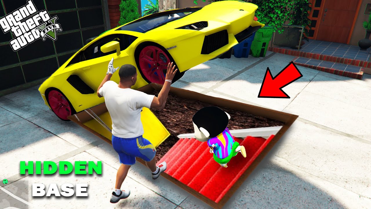 Franklin Found Ultimate Hidden Base Under His Car Nearby His House in GTA 5 | Techerz