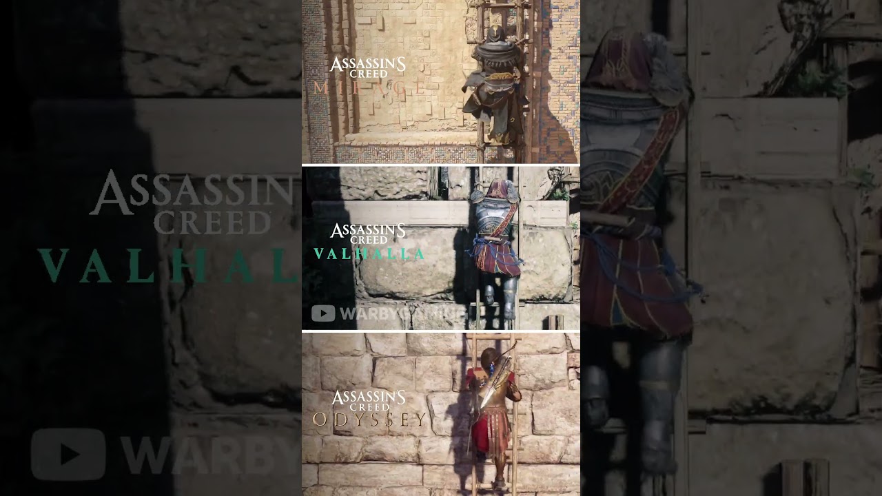 AC Mirage vs AC Valhalla vs AC Odyssey | Ladder Physics