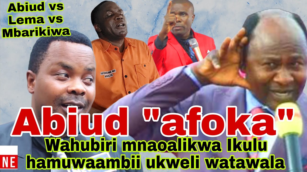 Abiud awafokea vikali wahubiri wanaoalikwa Ikulu. Lema awashangaa. Mbarikiwa atoa jibu ni kwa nini.