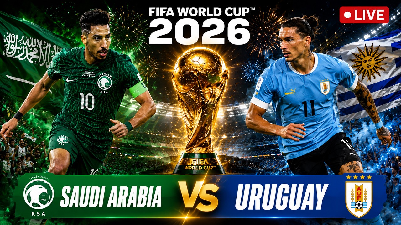 Saudi Arabia vs Uruguay LIVE | FIFA World Cup 2026 LIVE | LIVE Score & Watchalong