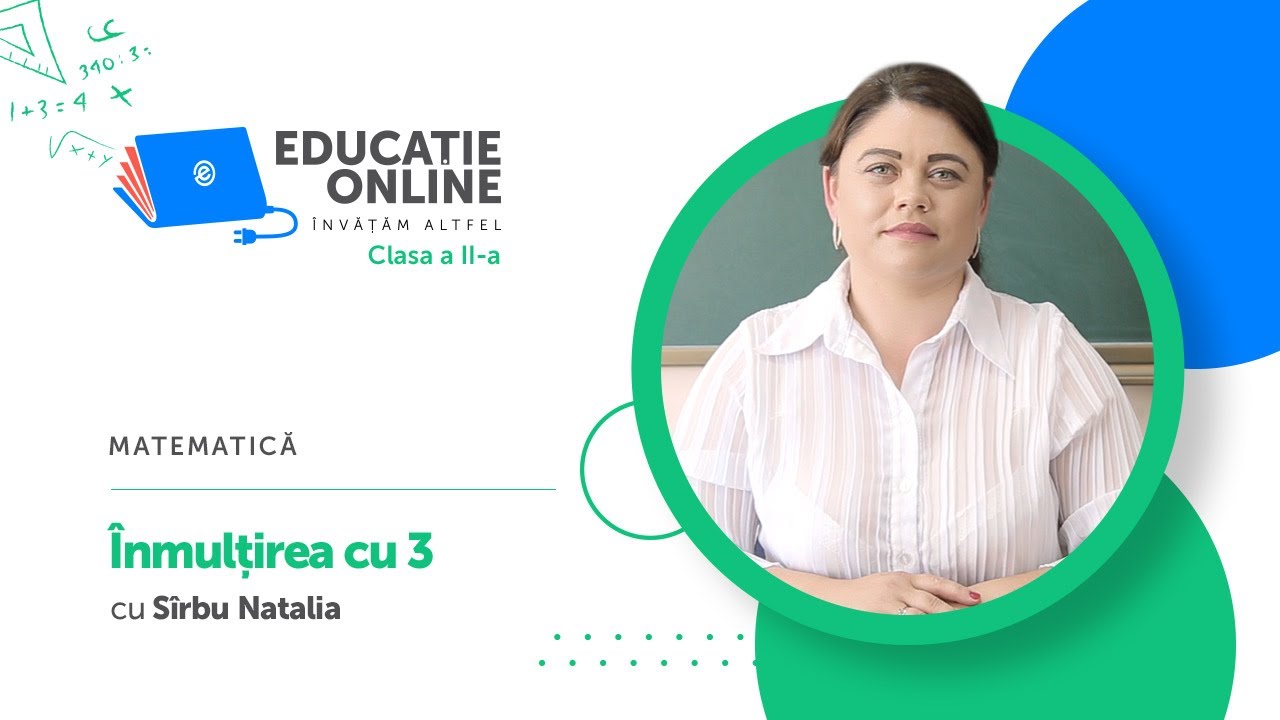 Matematică, clasa a II-a, Înmulțirea cu 3
