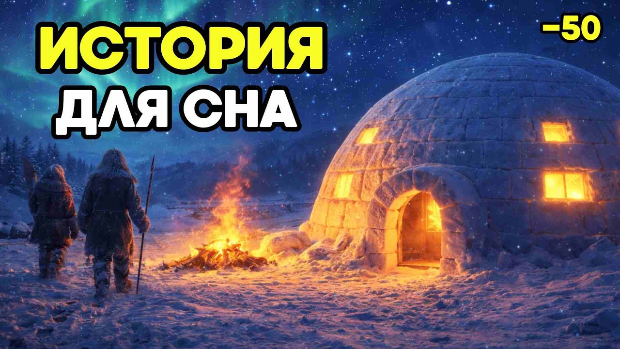 КАК ВЫЖИВАЛИ ЭСКИМОСЫ в иглу при −50°C | Спокойная история для сна