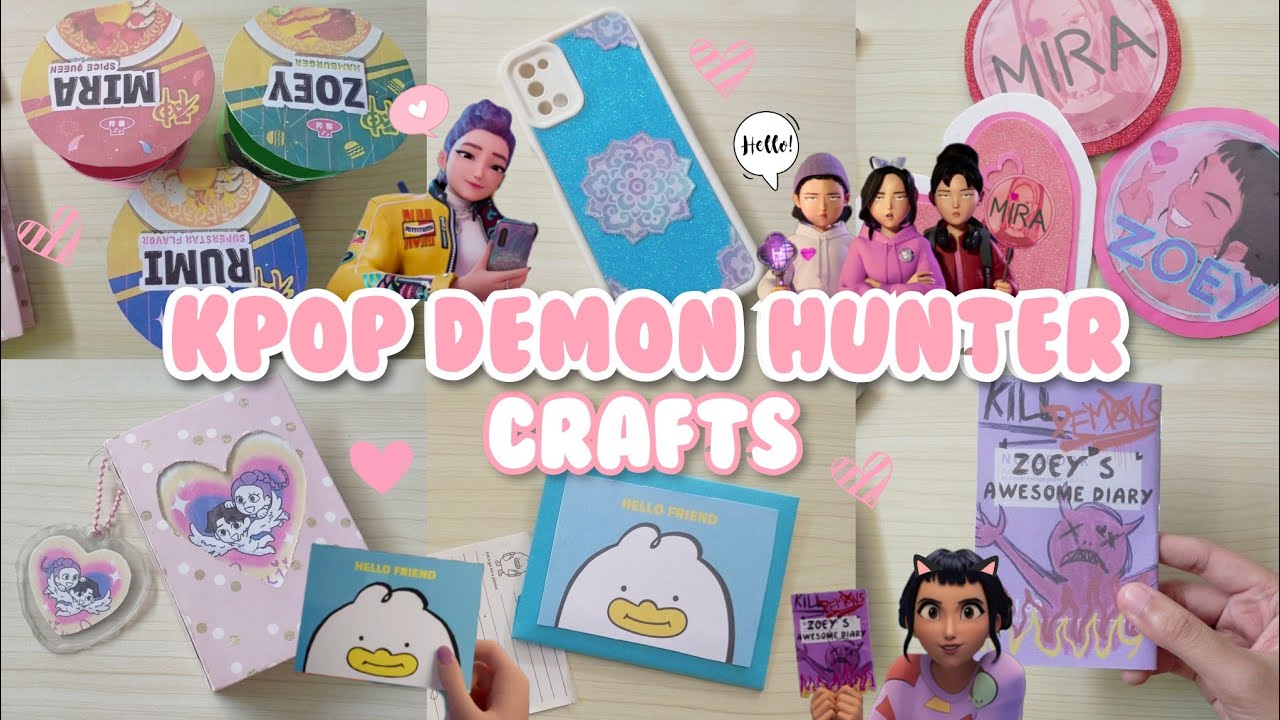 7 crafts from the movie KPOP DEMON HUNTER. | DIY | Easy | Paper Craft | Useful | Ideas.
