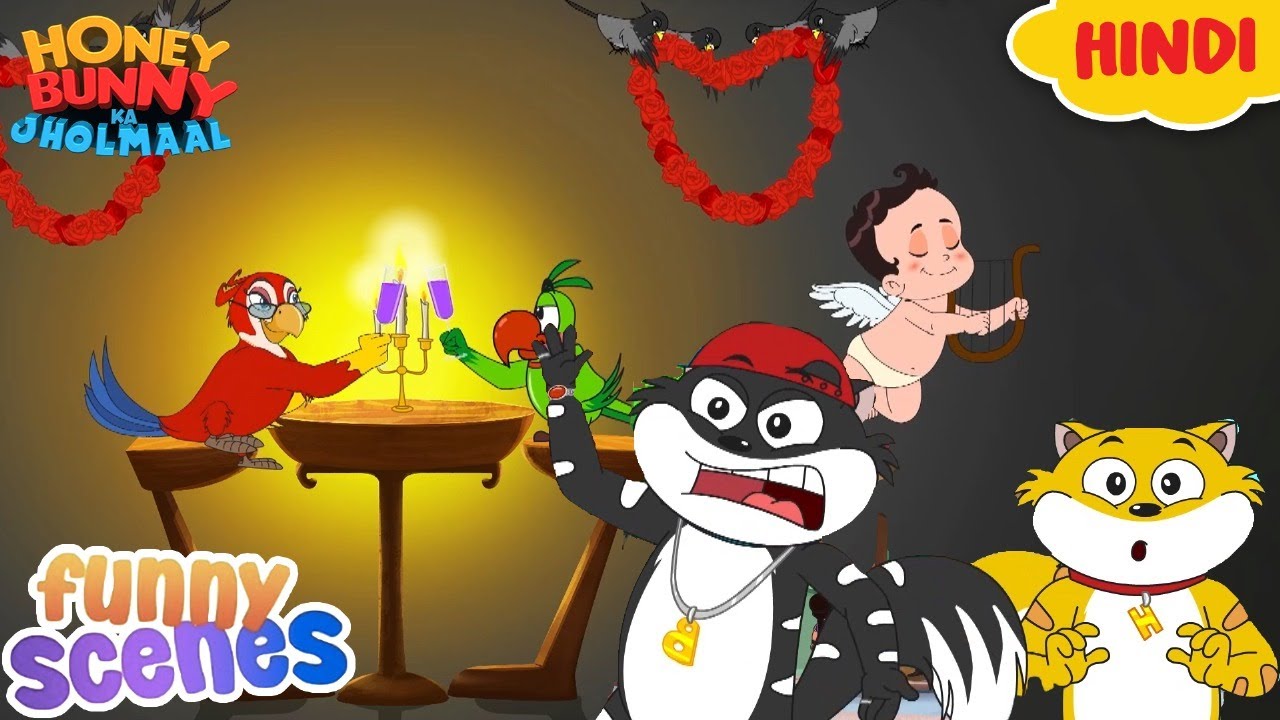 पोपट का रोज़ डेट | Honey Bunny Ka Jholmaal | Cartoon For Kids | Yo Kids Comedy | S24
