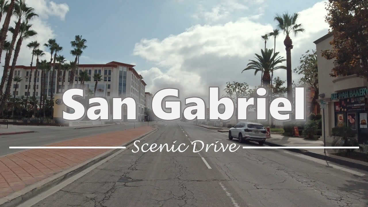 Driving in Downtown San Gabriel, California - 4K60fps