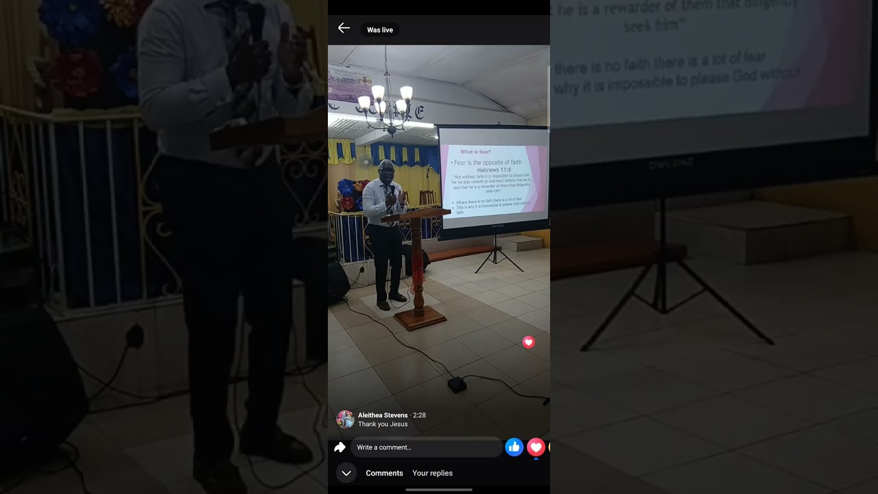 The Spirit of Fear part 2, Pastor D.O. Thomas
