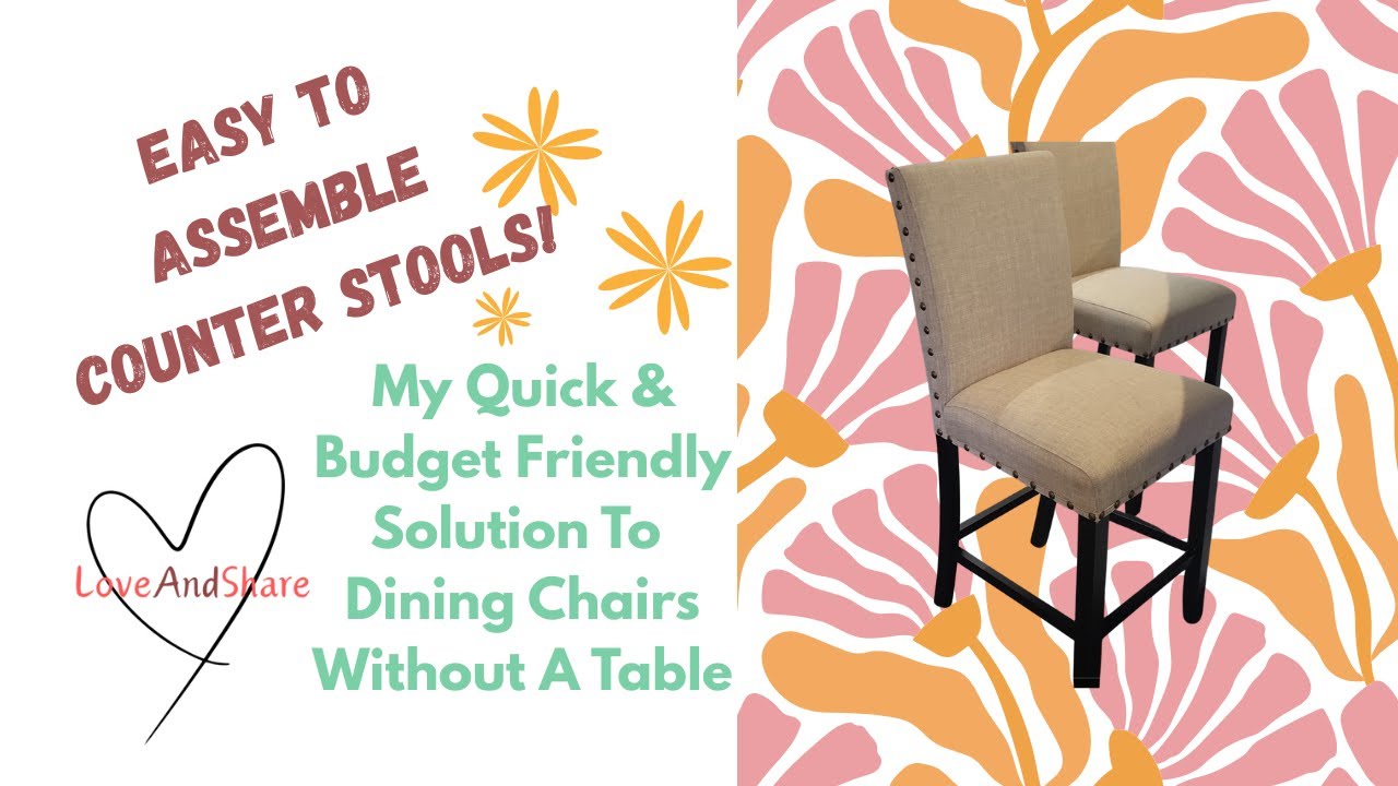 How To Assemble The Carlianna Counter Stools from Wayfair