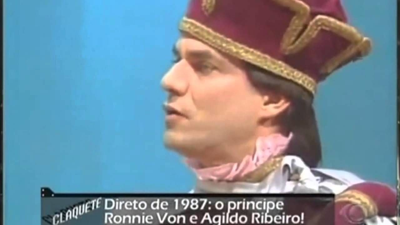 Ronnie Von em quadro humor&iacute;stico do Agildo Ribeiro (1987)