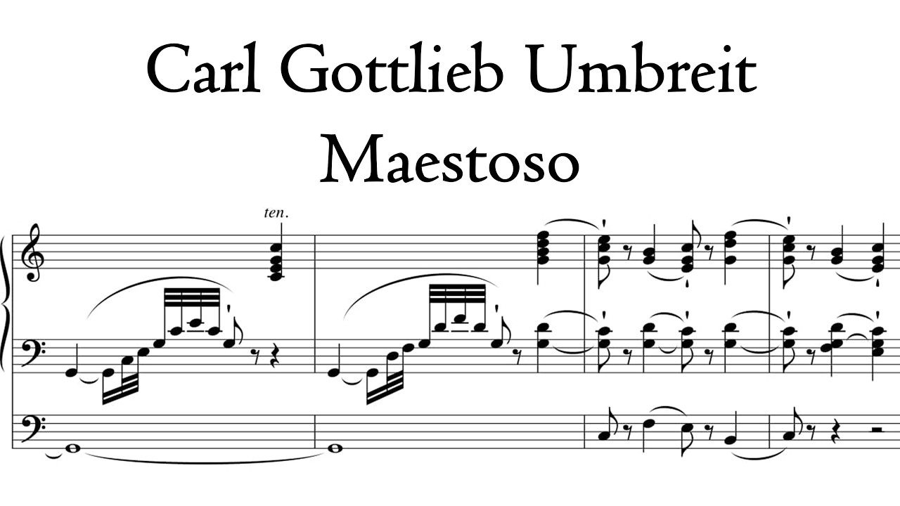 Umbreit - Maestoso in C-Dur / C Major - Holy Trinity Organ, Ottobeuren, Hauptwerk