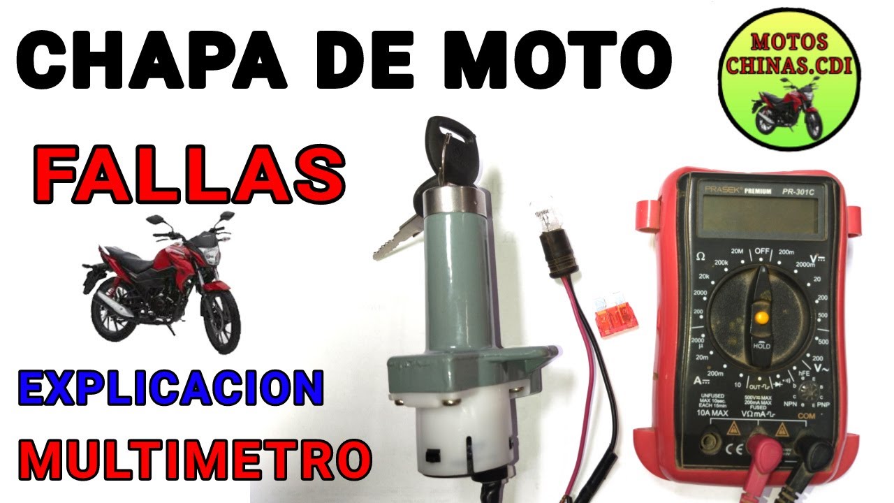 Chapa de MOTO. Explicacion con TESTER. Fallas Comunes