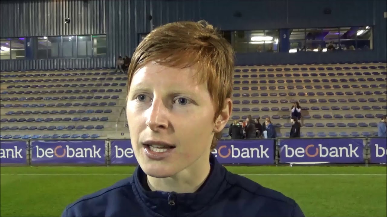 20180413 Interview met KRC Genk Speelster Lien Mermans na de kwalificatie voor de Beker finale
