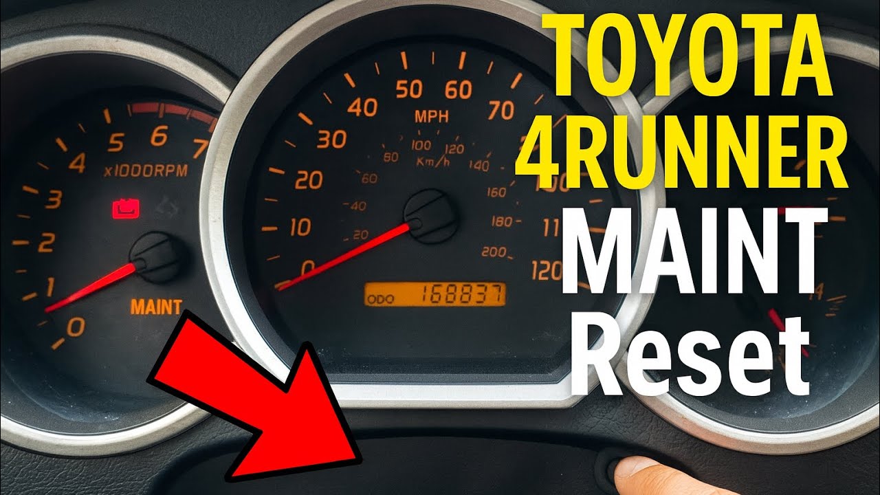 How to Reset the Oil  MAINT Light  - Oil change – 2008 Toyota 4Runner