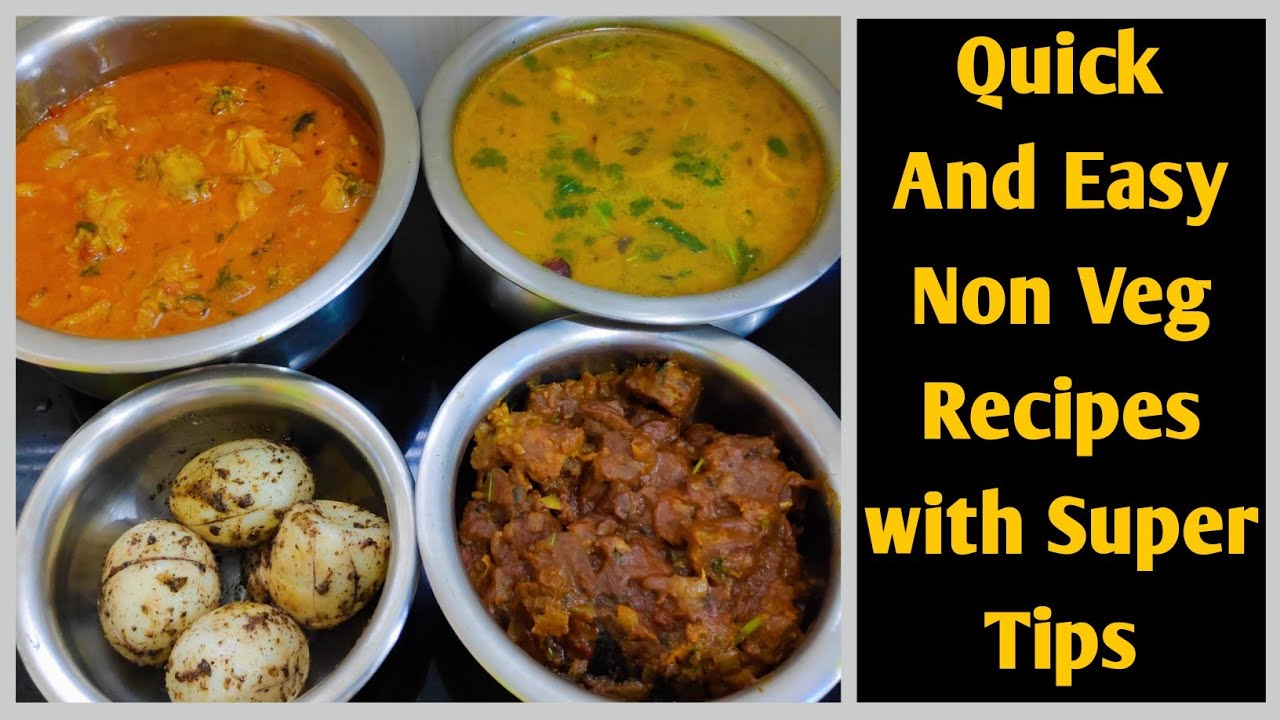 Simple and Easy Non Veg Recipes | Quick Non Veg Lunch Combo | Special கறி விருந்து #easycooking