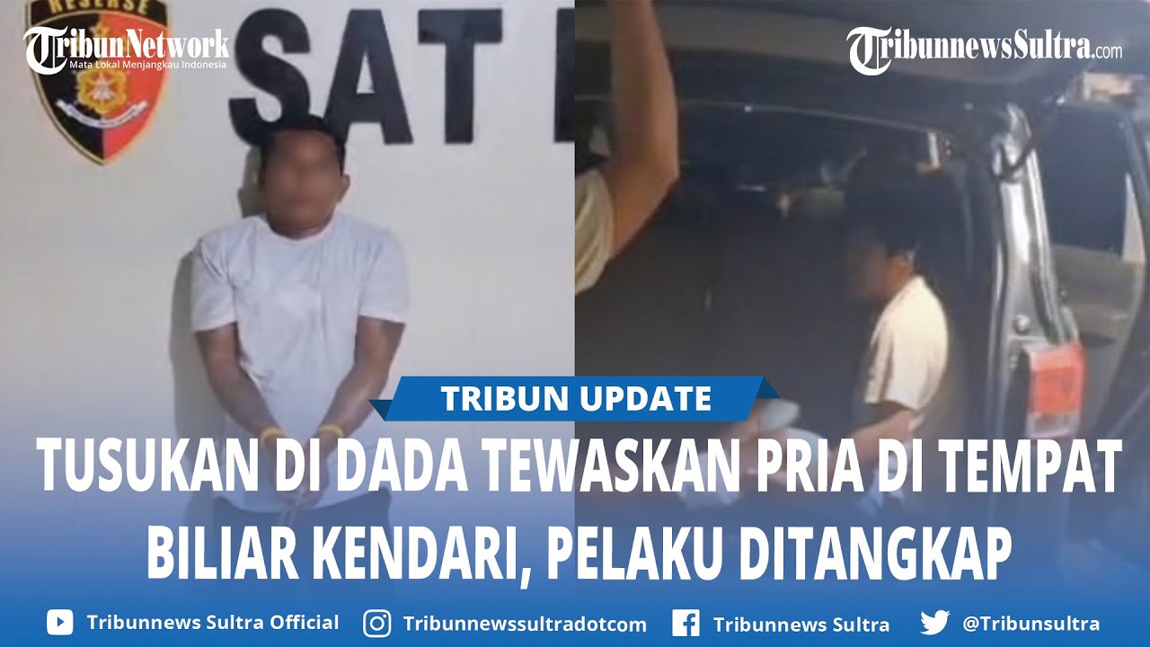 Breaking News Pria Tewas Ditikam di Tempat Billiard Kendari Sulawesi Tenggara, Polisi Amankan Pelaku