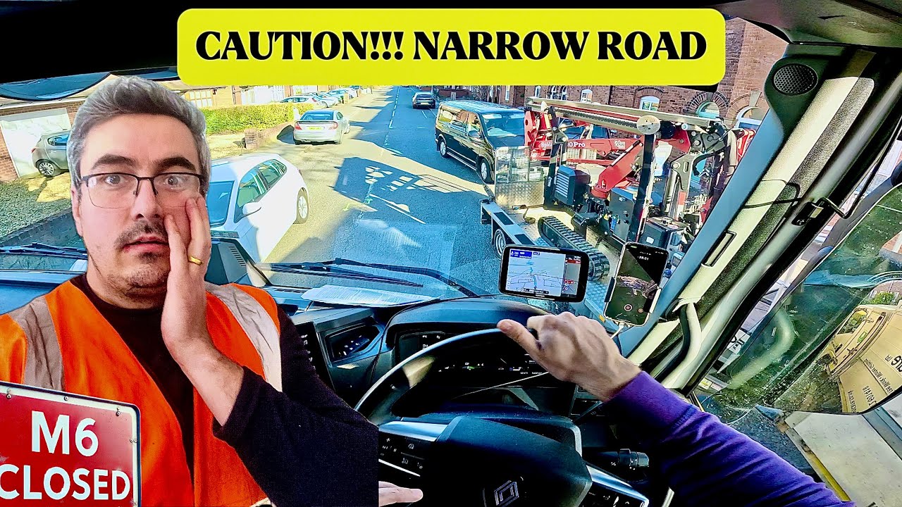 MOTORWAY CLOSED NIGHTMARE ! I Had No Choice But to Take This Route... RENAULT TRUCK T480 2024 DRIVE