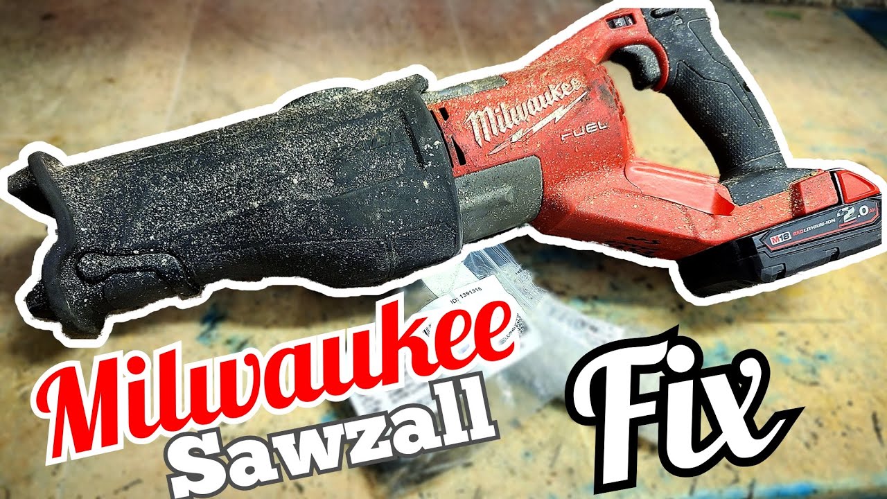 RISKY FIX.. How to repair a Milwaukee M18 FSX Recip Sawzall with a broken tool holder.