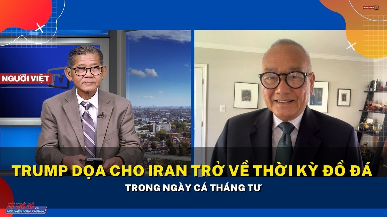 Trump dọa cho Iran trở về Thời Kỳ Đồ Đ&aacute; trong ng&agrave;y C&aacute; Th&aacute;ng Tư