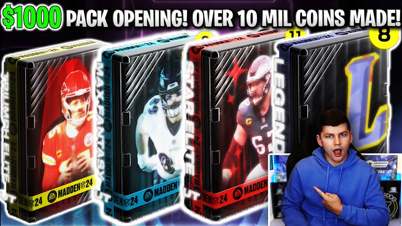 $1000 PACK OPENING! OVER 10 MILLION COINS MADE! SO MANY LTD PULLS!