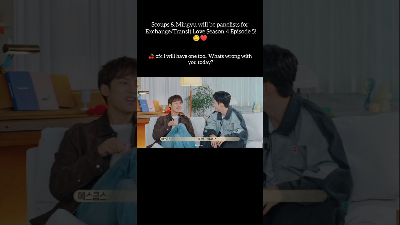 Scoups & Mingyu at Transit Love S4 &hearts; #scoups #mingyu #gyucheol #cxm #seventeen #kpop #fyp #shorts