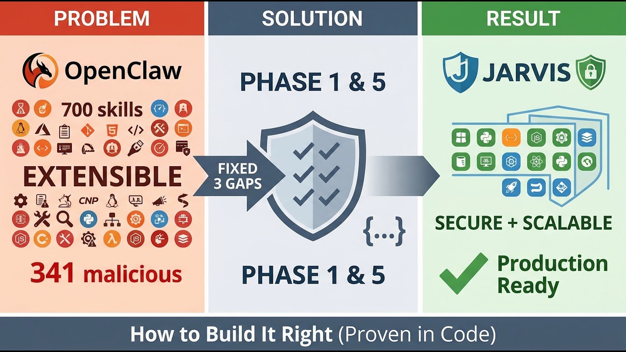 How to Build 700 Skills Safely: I Fixed OpenClaw's Security Gaps
