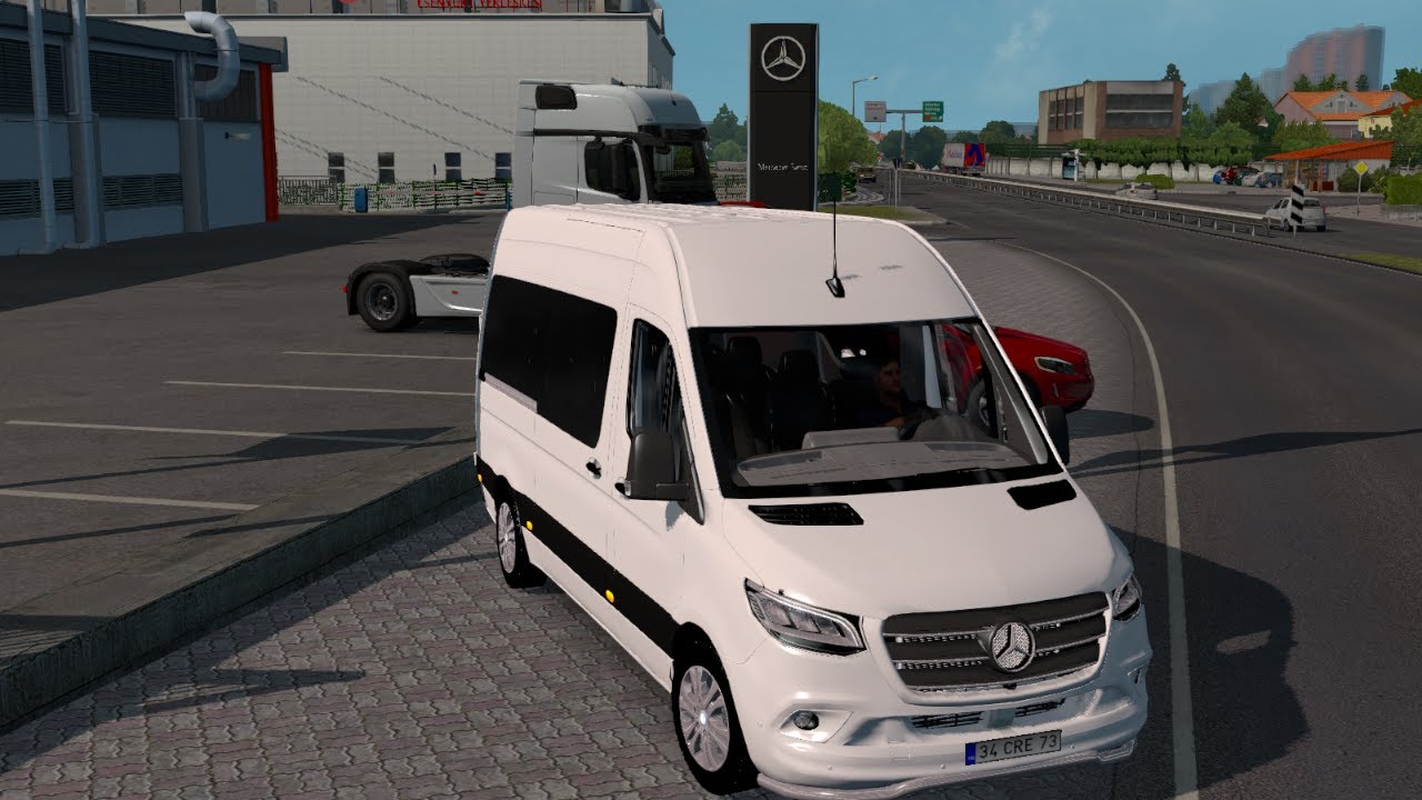 #mod #ets2 #oyun #game #ets2mod Mercedes Sprinter Araba Mod ETS 2 (1.36)