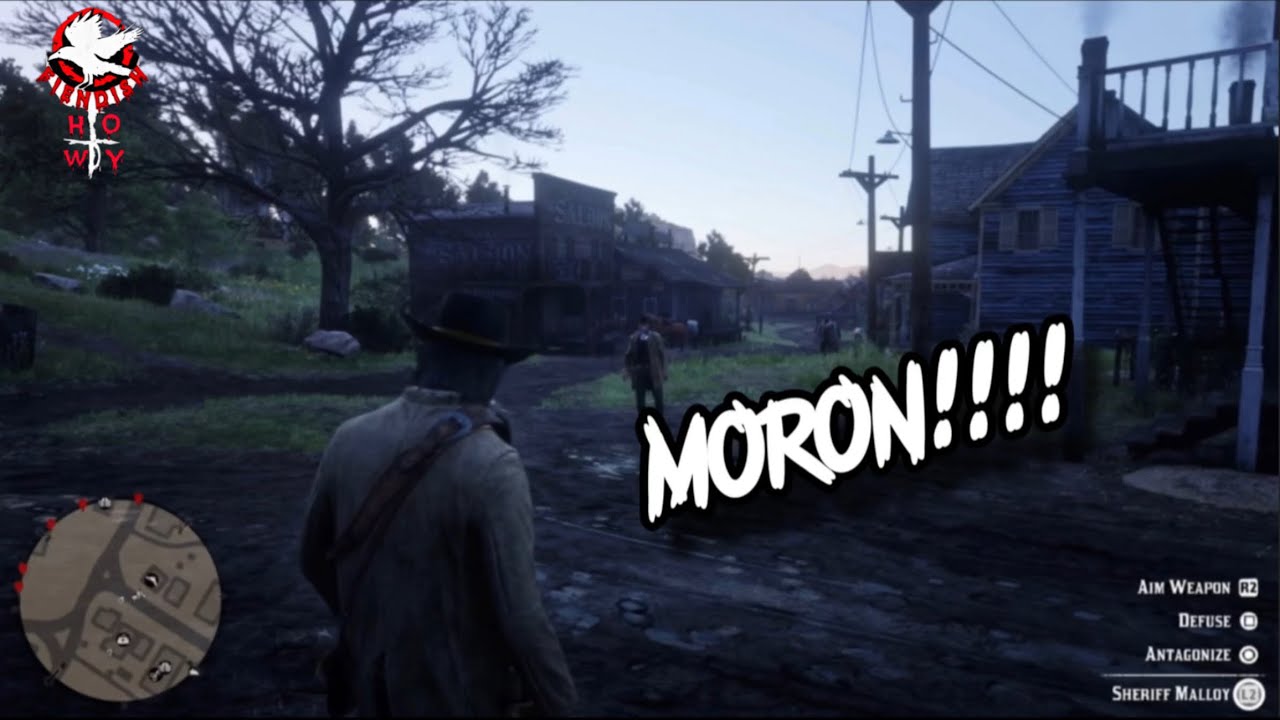 John Marston Antagonizing Sheriff Malloy &mdash; Red Dead Redemption 2 