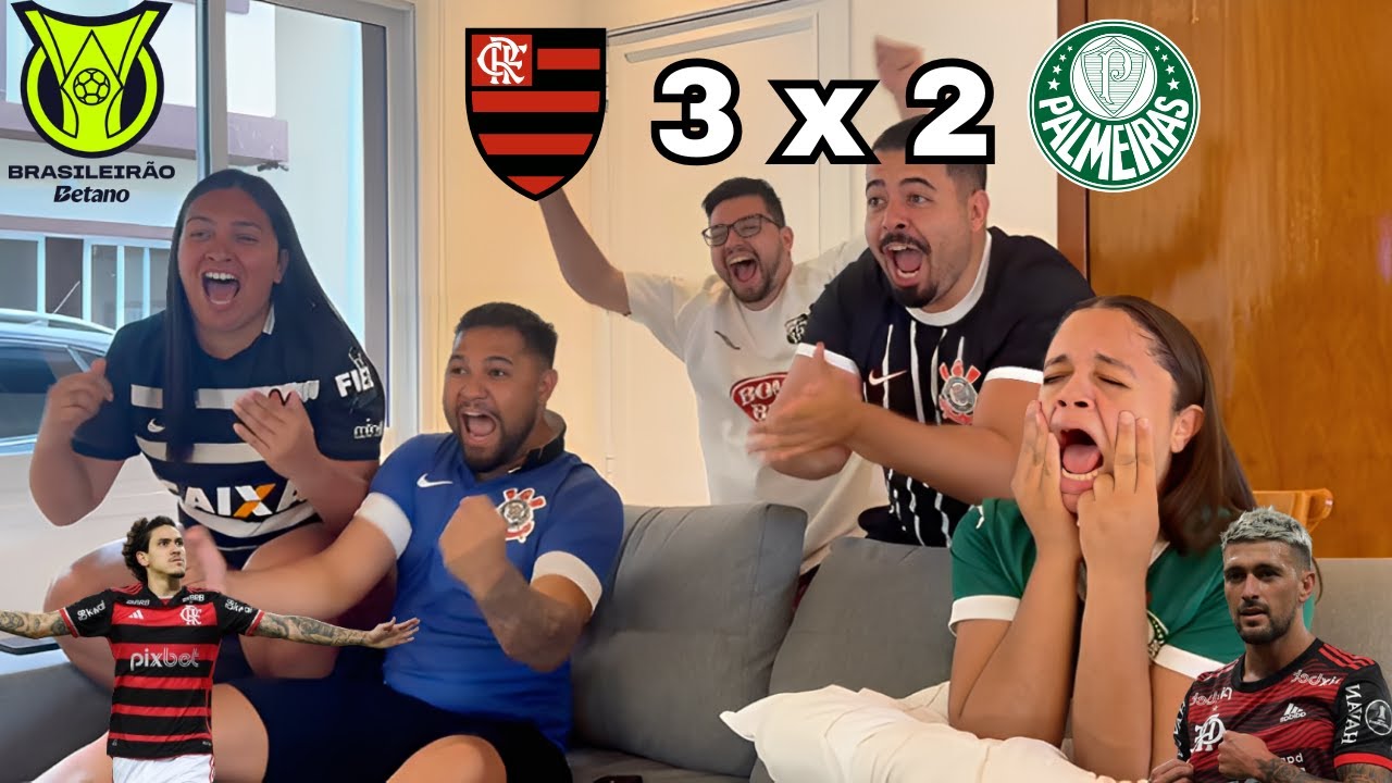 REACT REAÇÕES FLAMENGO X PALMEIRAS | Casal Rivalidade