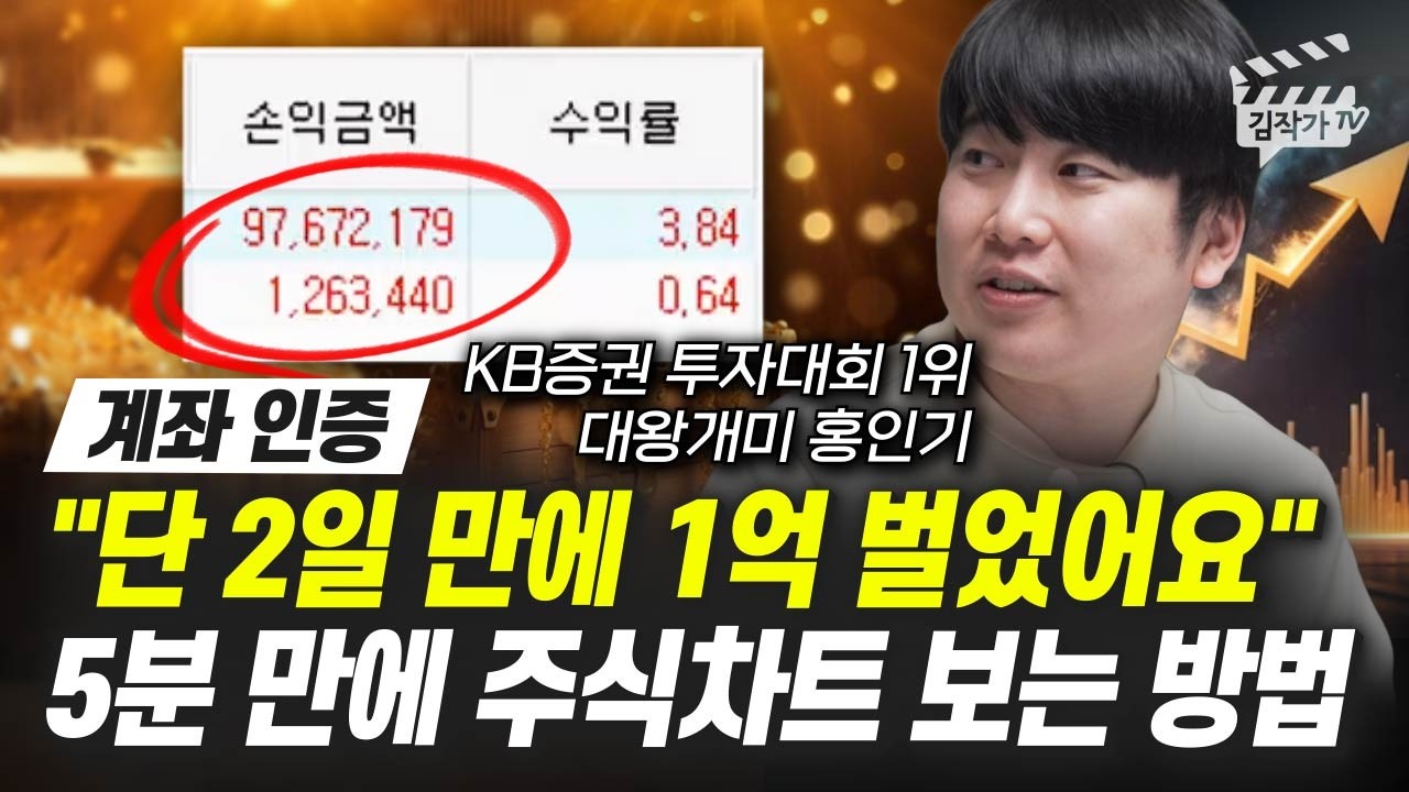 증시 폭락 때 '이 주식으로' 2일 만에 1억을 벌었어요 (대왕개미 홍인기)