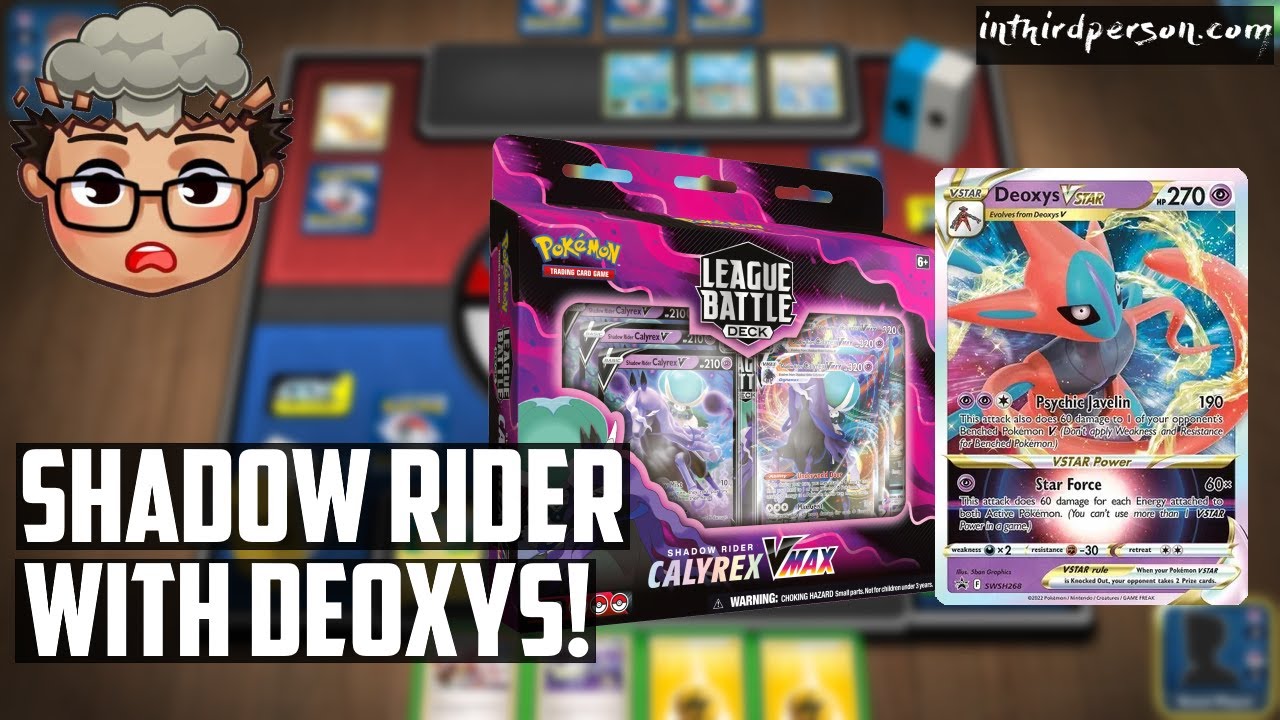 Upgrade Your Shadow Rider Calyrex VMAX League Battle Deck with Deoxys VSTAR! (Pokemon TCG)