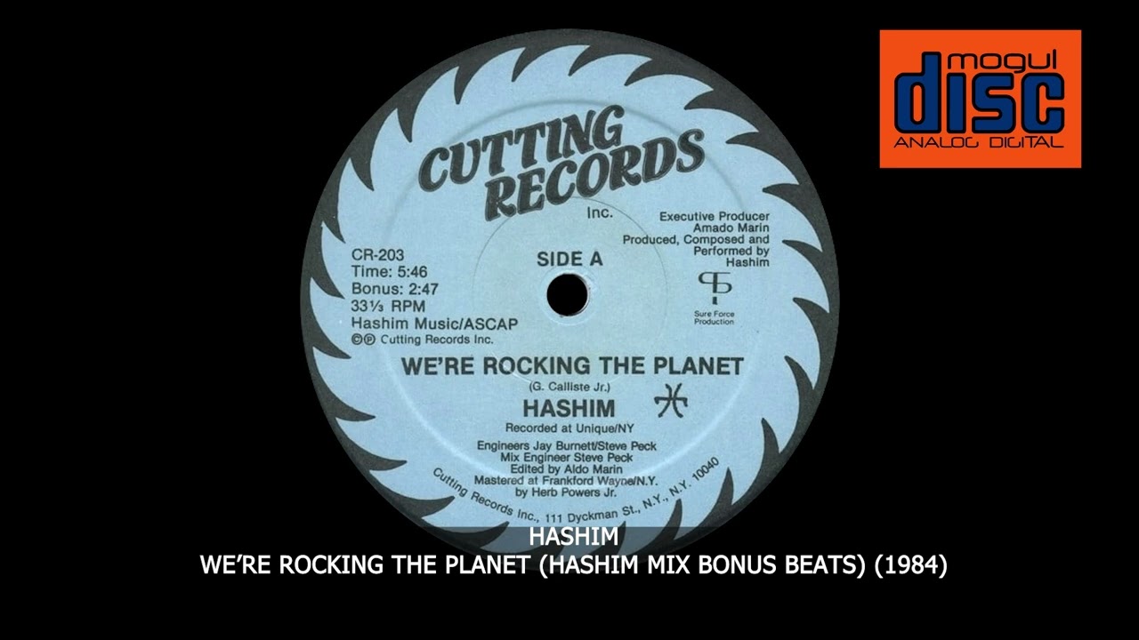 HASHIM - WE'RE ROCKING THE PLANET (HASHIM MIX BONUS BEATS) (1984) ELECTRO
