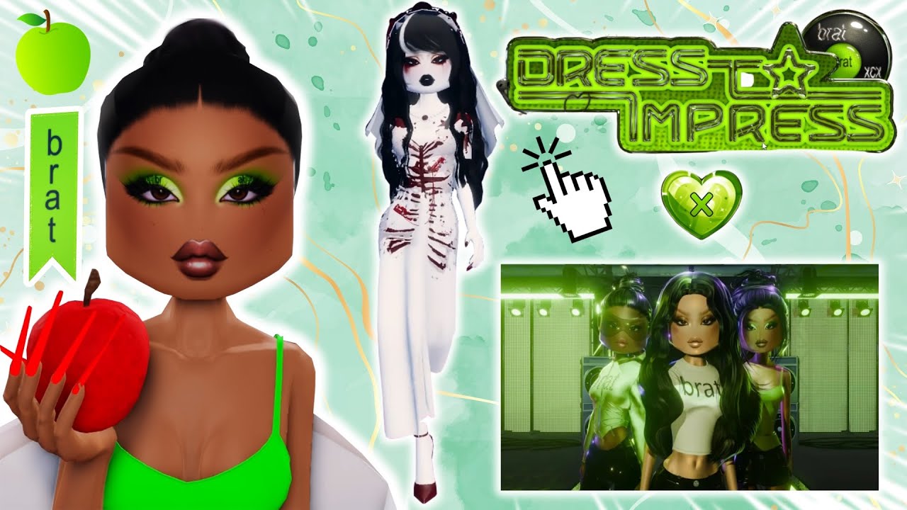 DTI X BRAT UPDATE 🤢 / OCSM&Aacute;NY Z&Ouml;LD NAGYON 💚😭 / Roblox DRESS TO IMPRESS