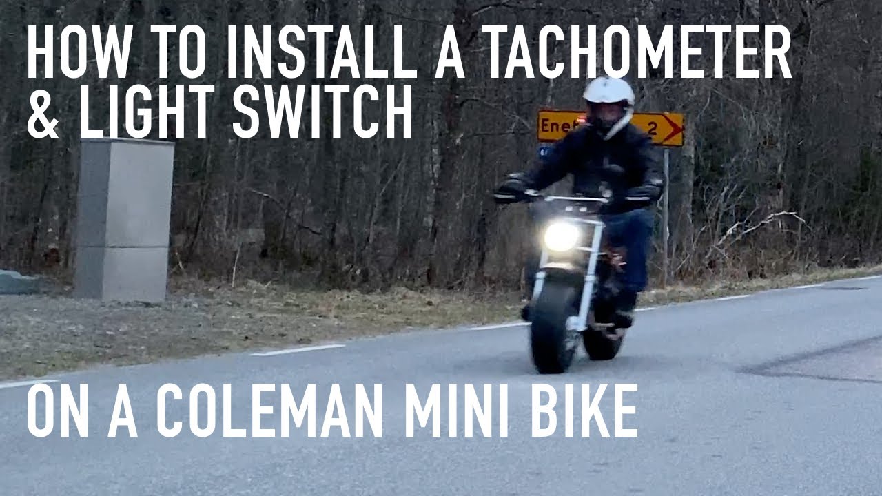 How  to install Tachometer and Light Switch on Coleman CT200U EX/Hisun Pit King mini bike