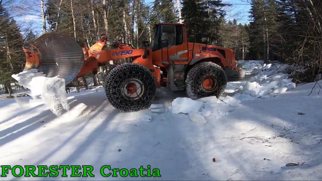 Fiat Hitachi W190 fight with Frozen Snow!