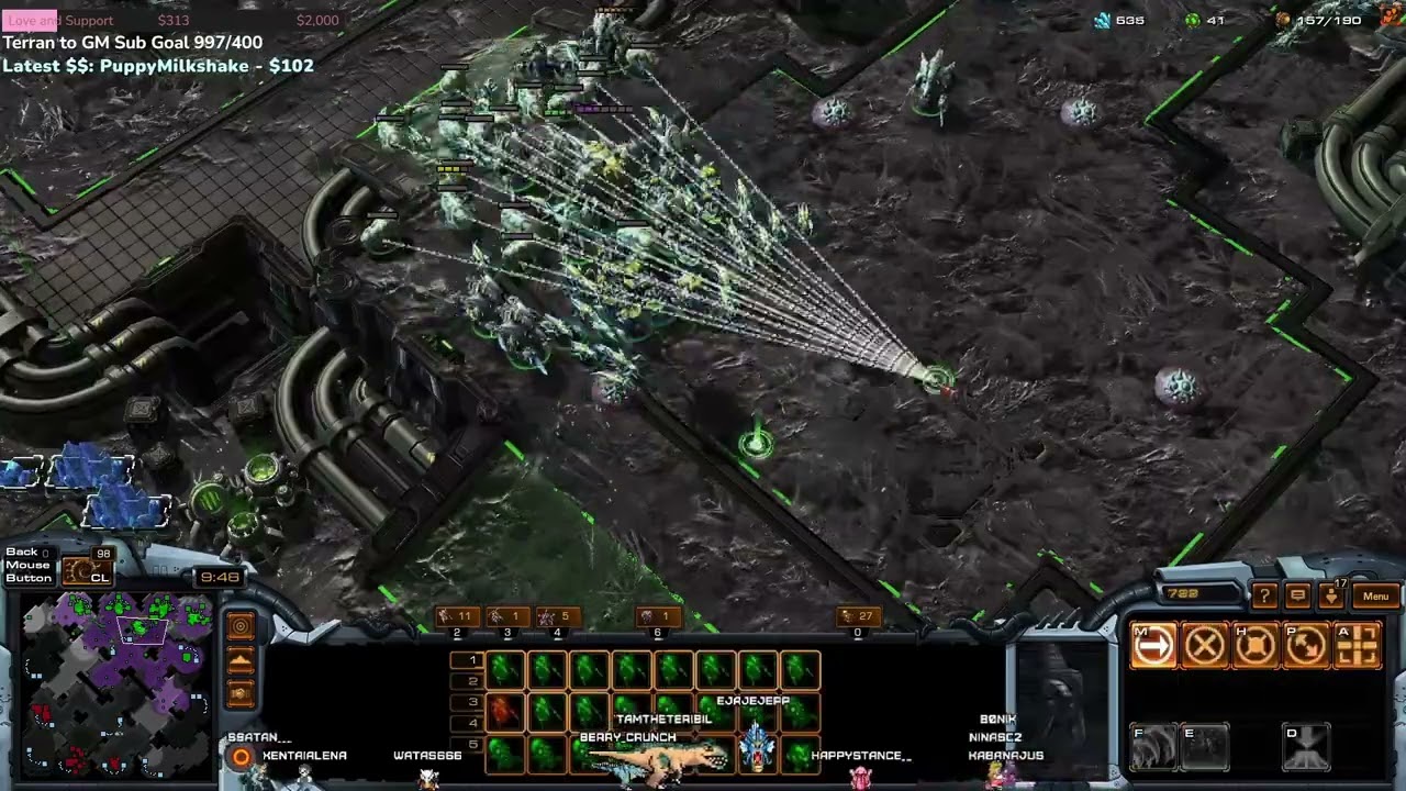 StarCraft 2: Nina (Z) vs (P) 【Map: White Rabbit】
