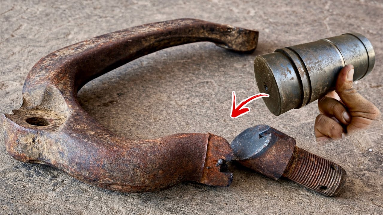 A Broken Steering Knuckle Arm That Became Usable After Being Fixed by The Mechanic's Magical Hands