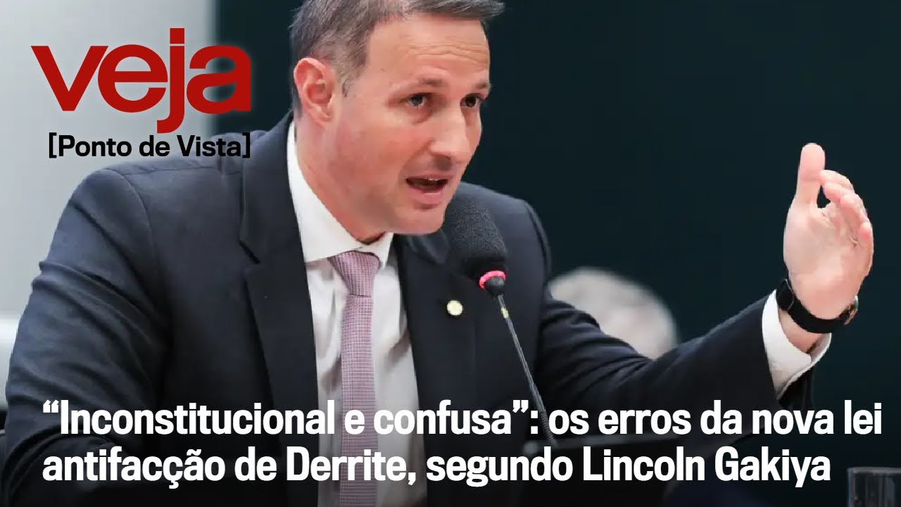“Inconstitucional e confusa”: os erros da nova lei antifacção de Derrite, segundo Lincoln Gakiya