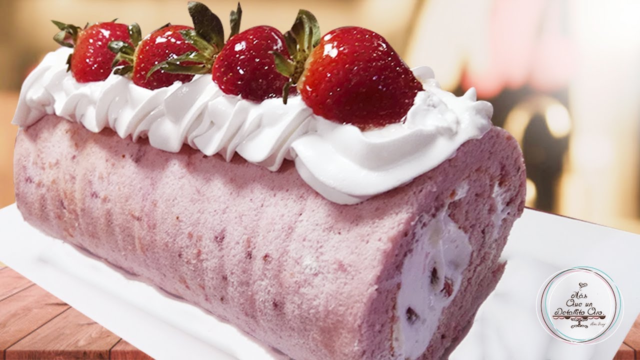 ROLLO DE FRESA | PIONONO | BRAZO DE REINA | STRAWBERRY ROLL | 