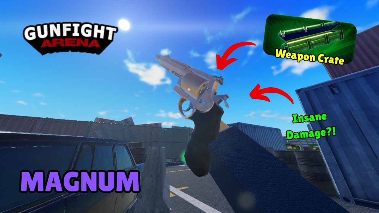 Trying *NEW* Weapon Crate Legendary Handgun 'Magnum' in Gunfight Arena!!! | Gunfight Arena Roblox