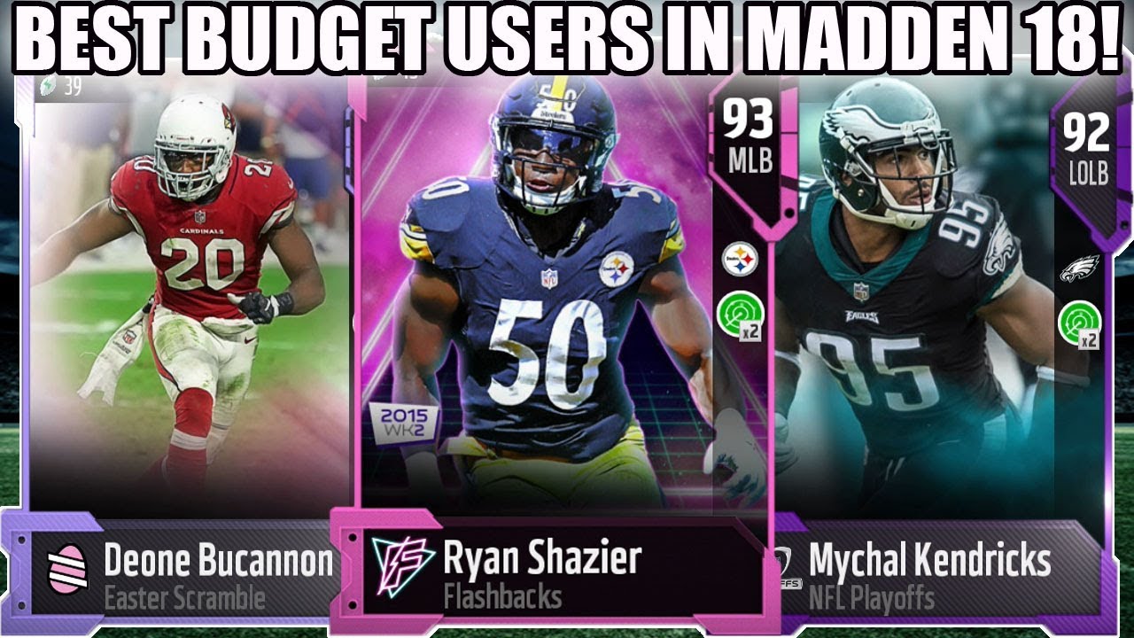 BEST BUDGET USER CARDS IN MADDEN 18! BEST USERS UNDER 100K! | MADDEN 18 ULTIMATE TEAM