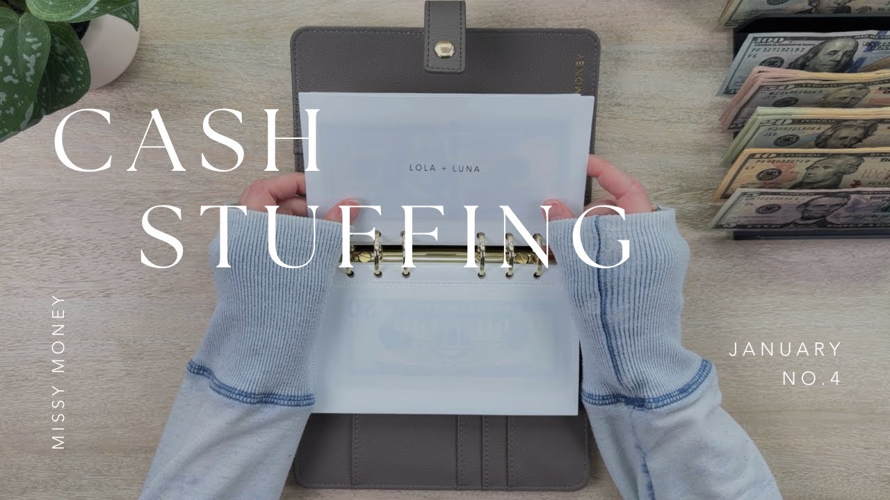 Cash Stuffing $1,650 | January No. 4 | Sinking Funds + Savings Challenges | For Beginners