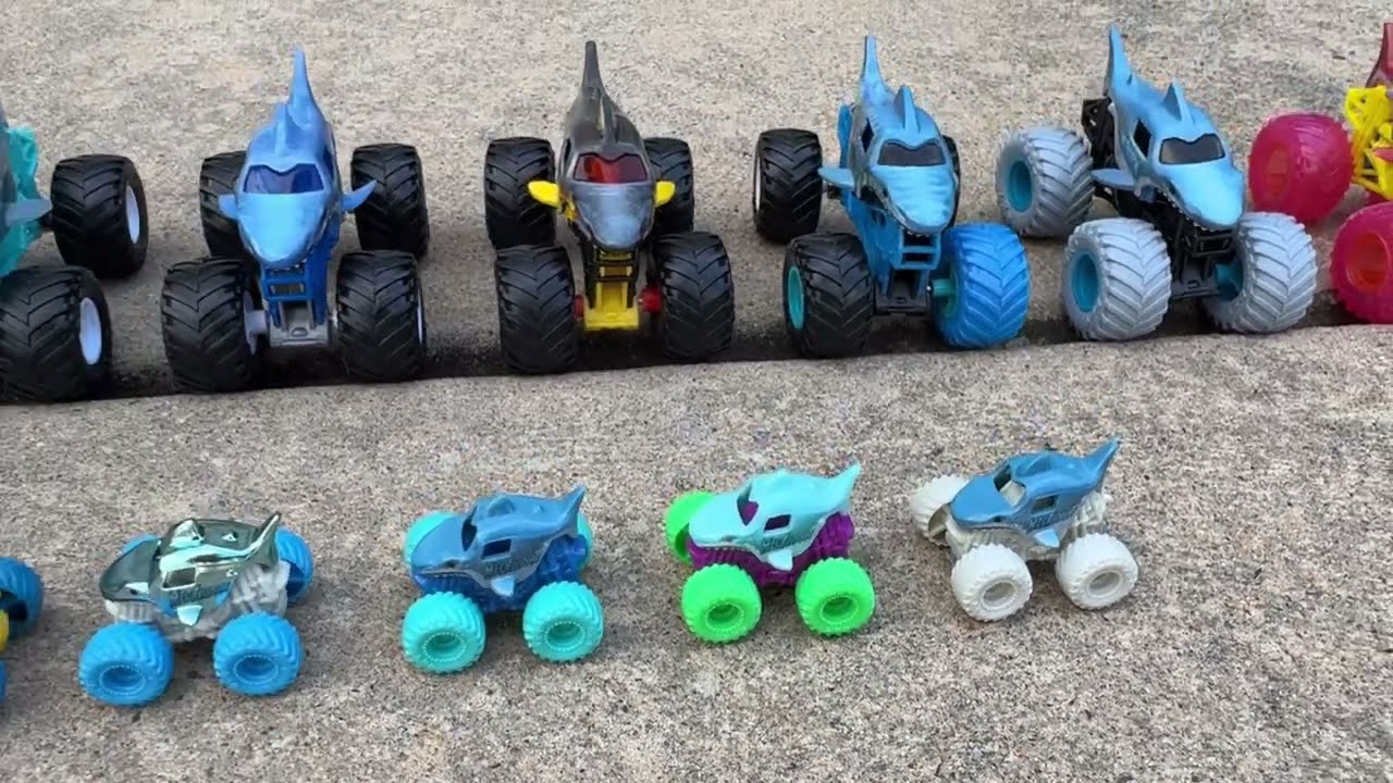 MEGALODON MONSTER TRUCK COLLECTION 09/2025 😱😱😱