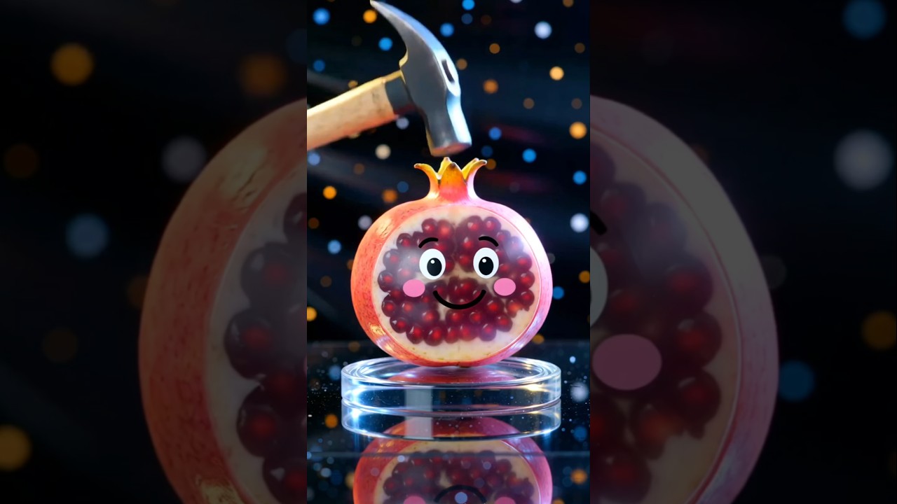 Hammer vs Fragile Glass Pomegranate Experiment 