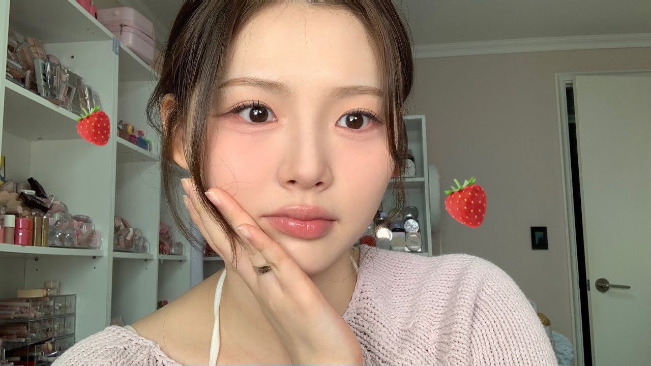 가을뮤트의 봄 메이크업|요즘 최애템으로 메이크업|그리고 인생 기초 마켓 스포&bull;&bull;🥹🤍🤍|노렌즈 메이크업