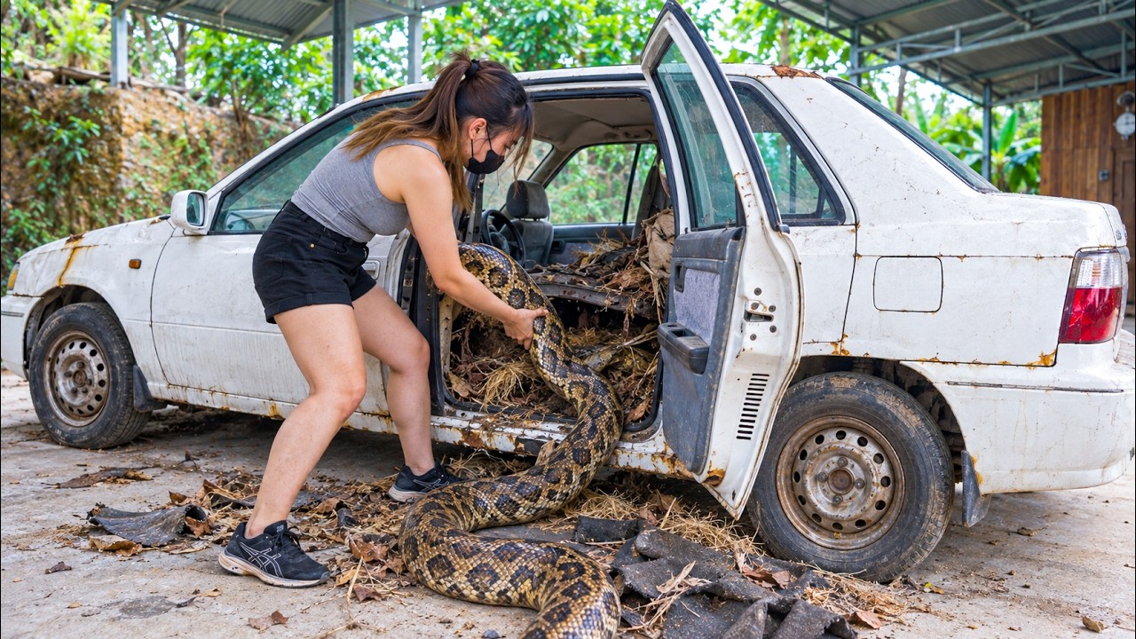 Classic Car or Deadly Trap? She Buys a $2,000 Daewoo With a Snake Inside