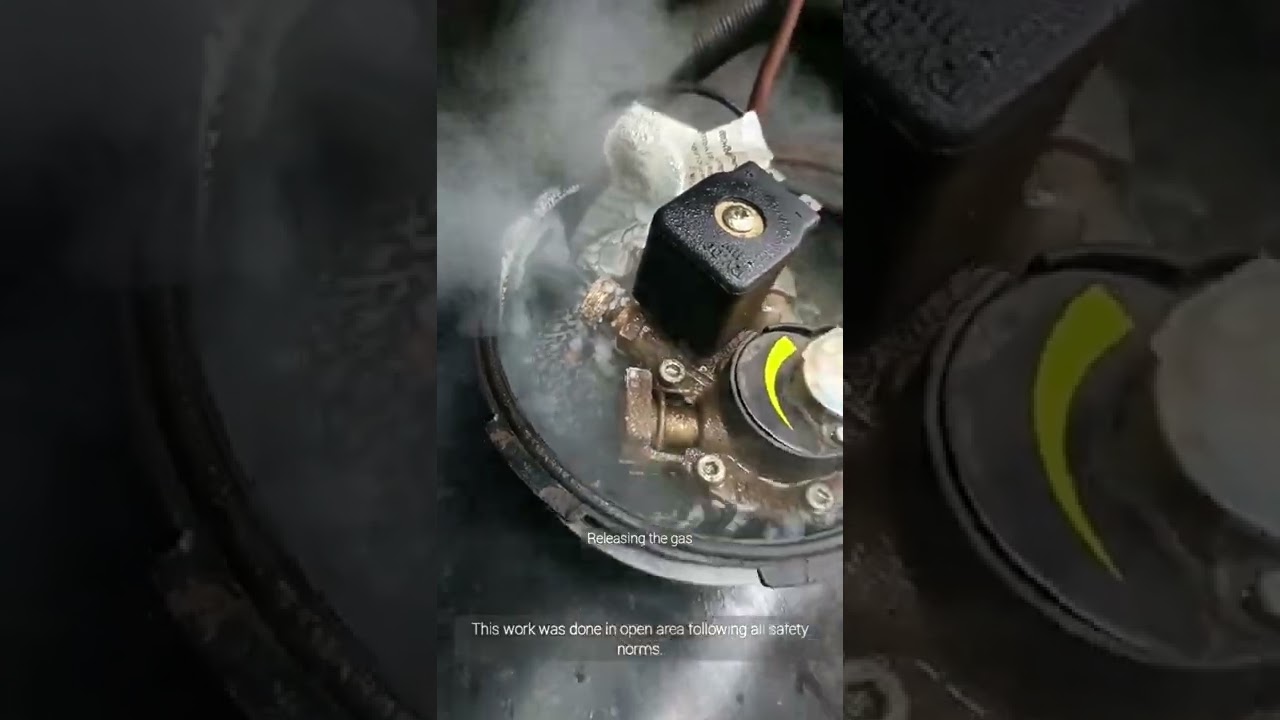 lpg valve leak..This work was done in open area following all safety norms. #mechanic #lpg #cng .
